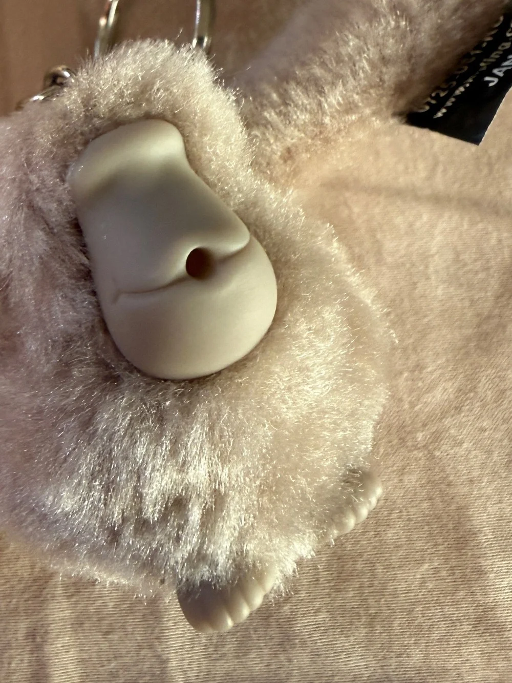 New Kipling Plush Monkey Keychain - Beige Jana purse charm